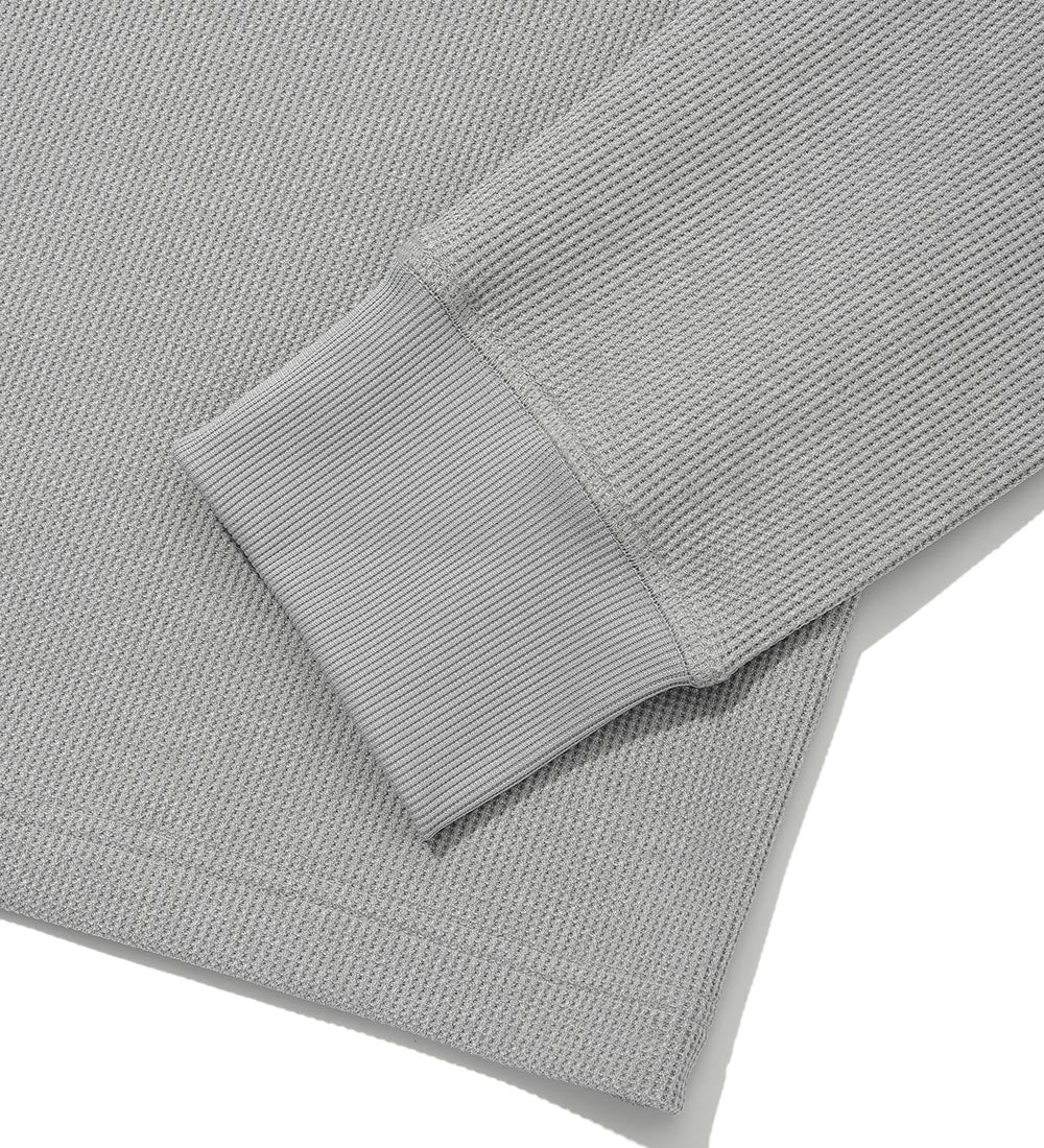 UFC Challenger Relaxed Fit Waffle Long-Sleeve T-Shirt, Melange Gray