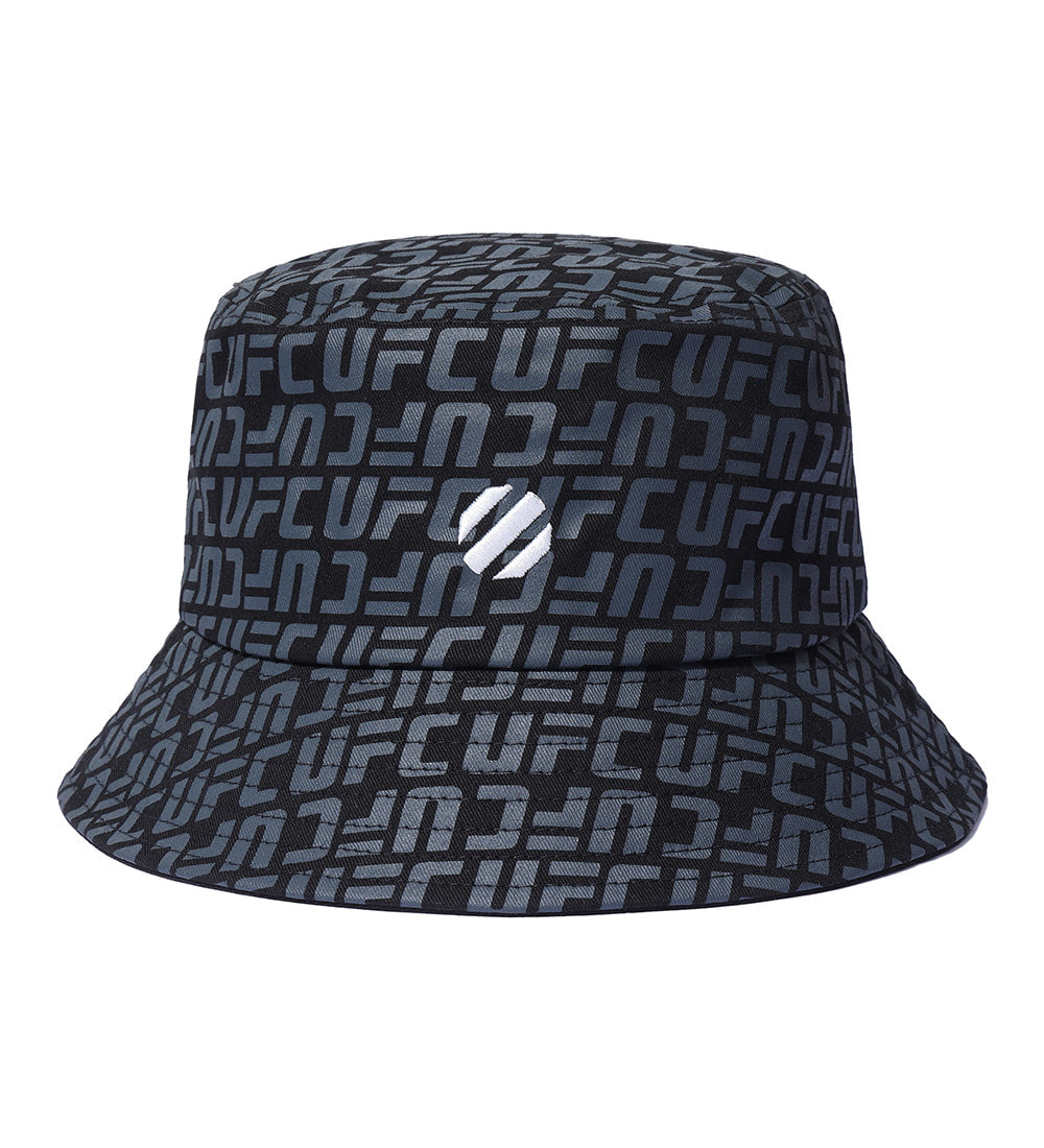 UFC Logo Monogram Bucket Hat - Black