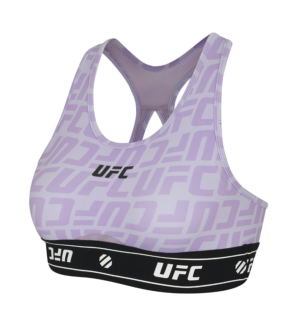 UFC Sports Top with Logo and Monogram, Light Purple