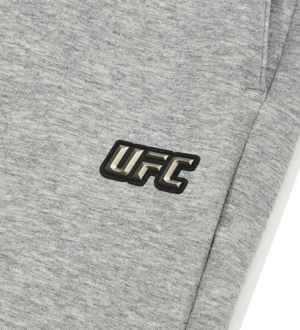 بنطال تدريب UFC بولت بقصة ضيقة، رمادي مائل