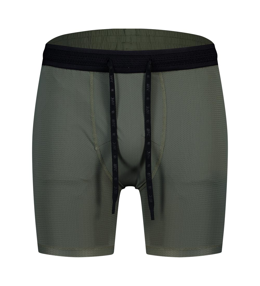 UFC Essentials Mesh Relaxed-Fit Shorts, Dark Khaki