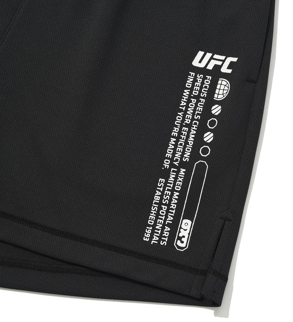 UFC Mesh Relaxed-Fit Shorts, 5 Inches, Black