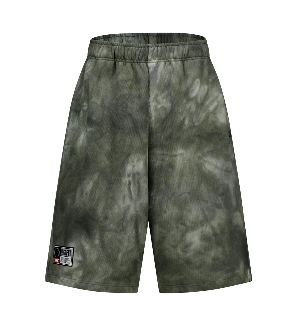 UFC Gymwear Shorts with a Dyed-In Effect, Khaki