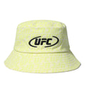 UFC Logo Monogram Bucket Hat, Neon Yellow