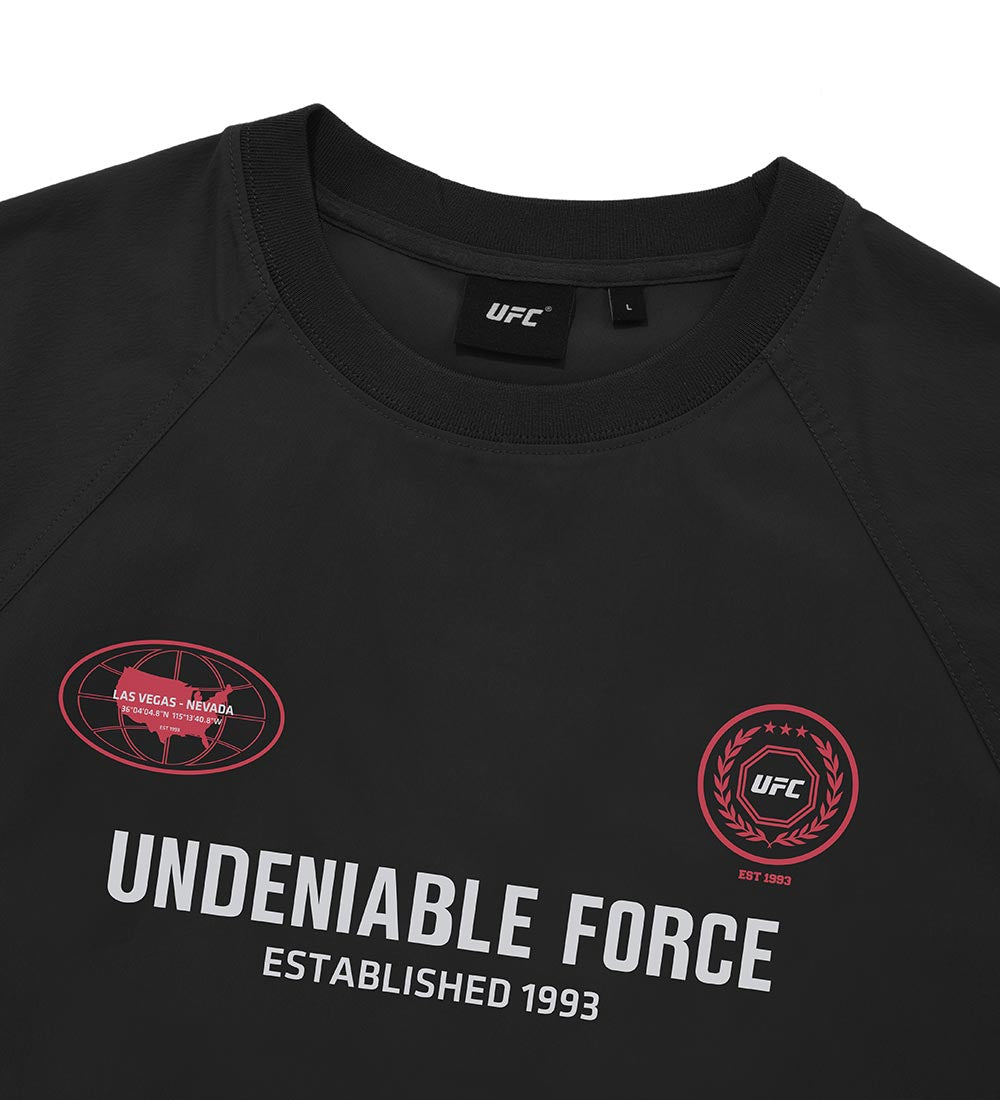 Увеличенная футболка UFC Heritage Piste с коротким рукавом, черная