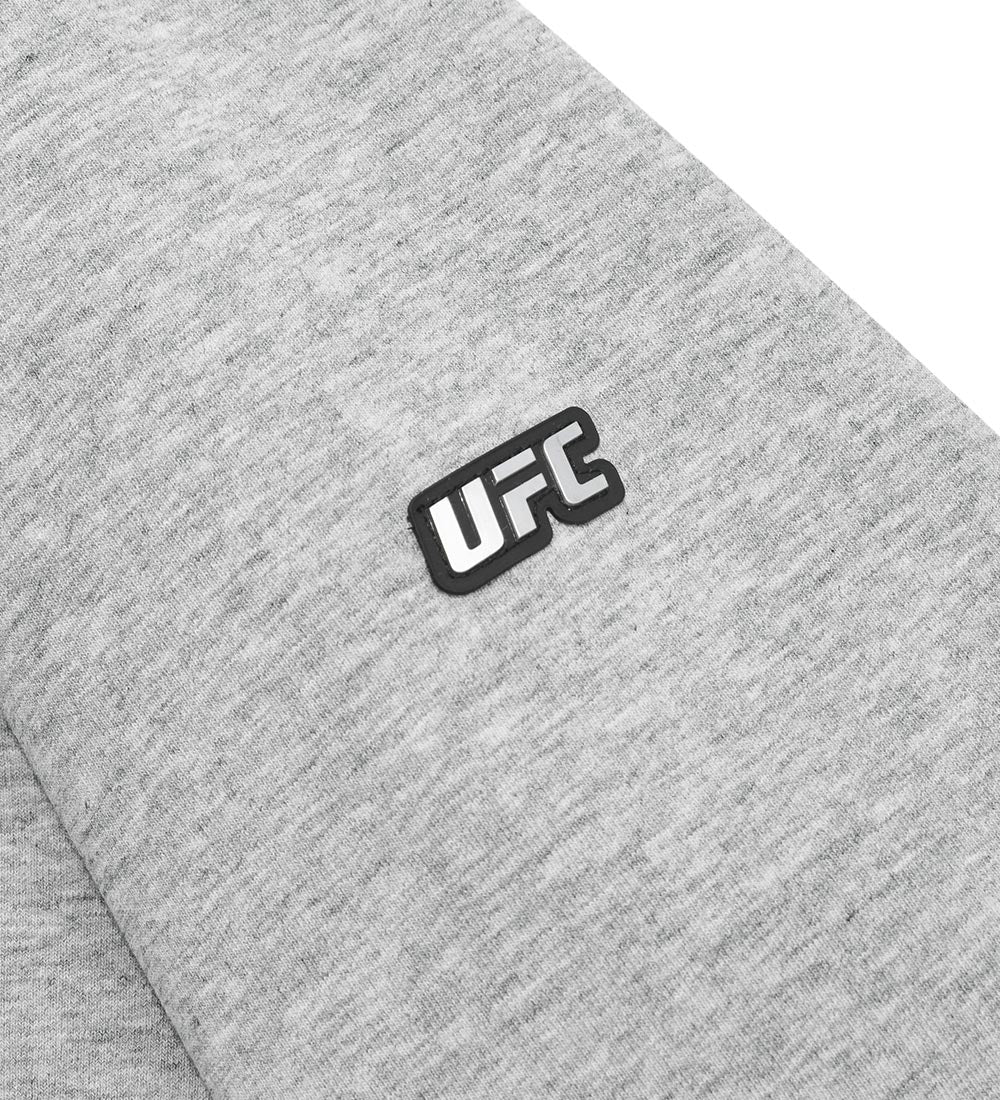 سويت شيرت بقبعة مريح واسع من UFC، رمادي مائل