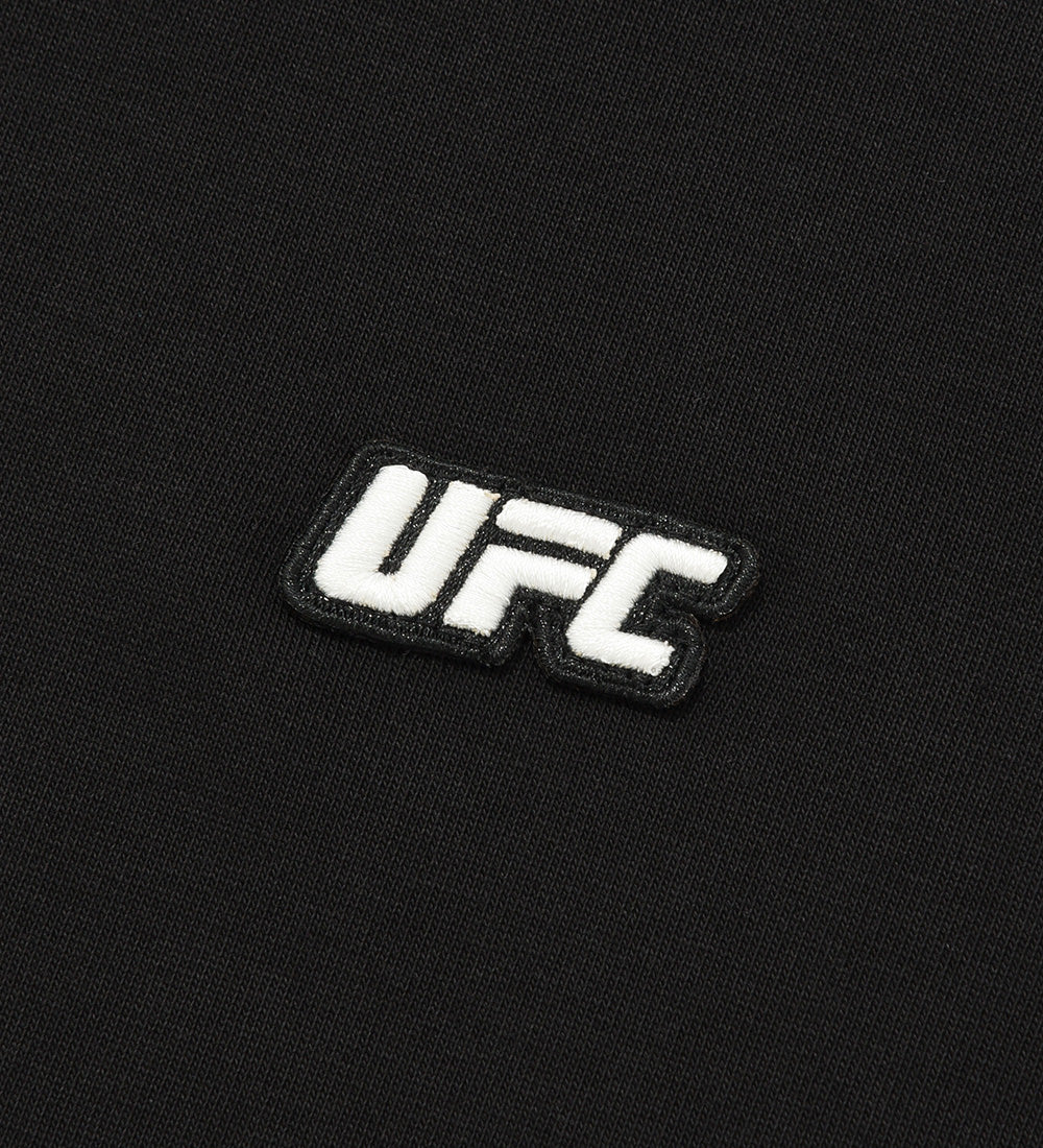 UFC Label Big Logo Relaxed-Fit Hoodie, Black