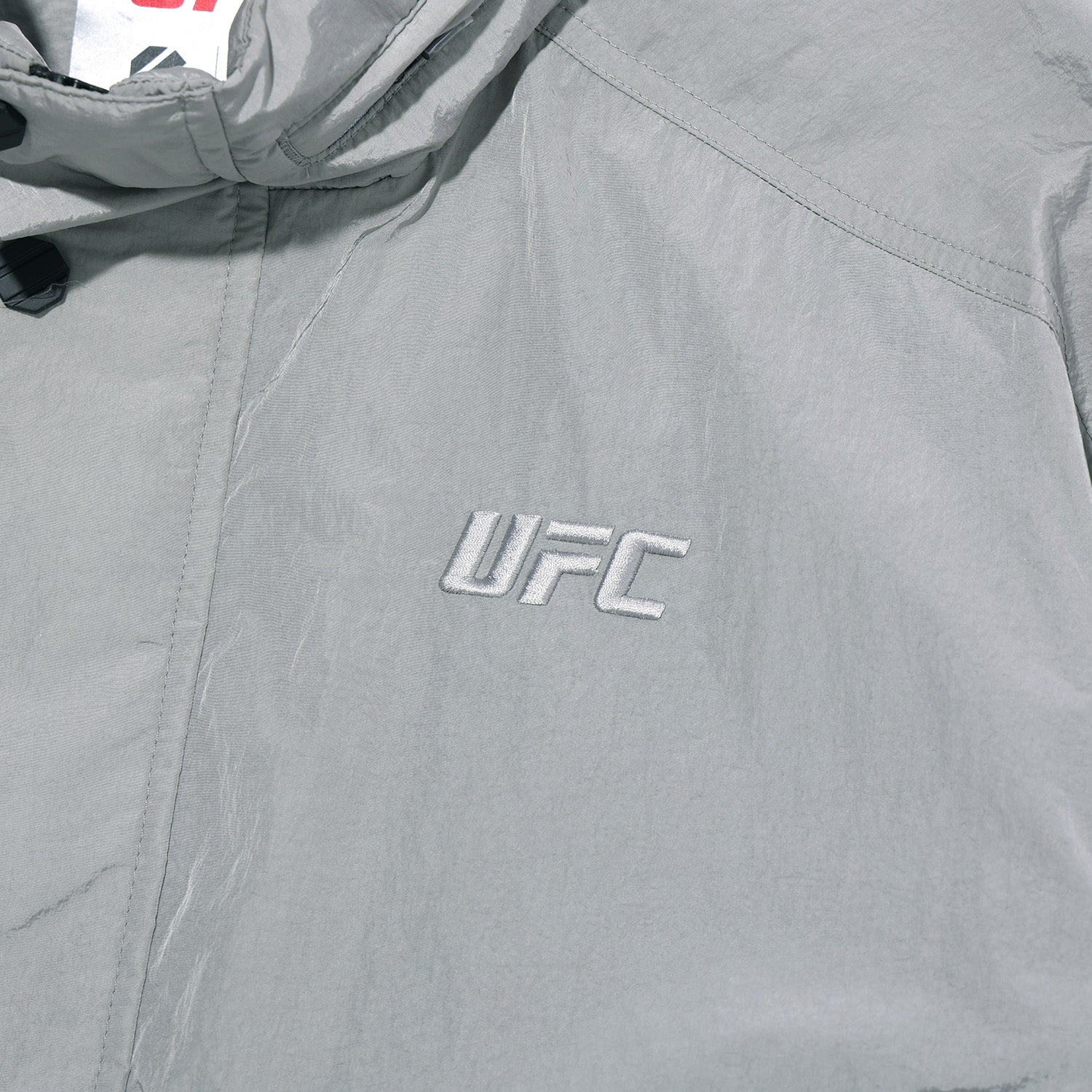 UFC UT Gloss Bomber Jacket, Light Gray