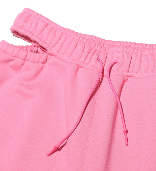 UFC Basic Wide-Leg Pants with Slits, Pink