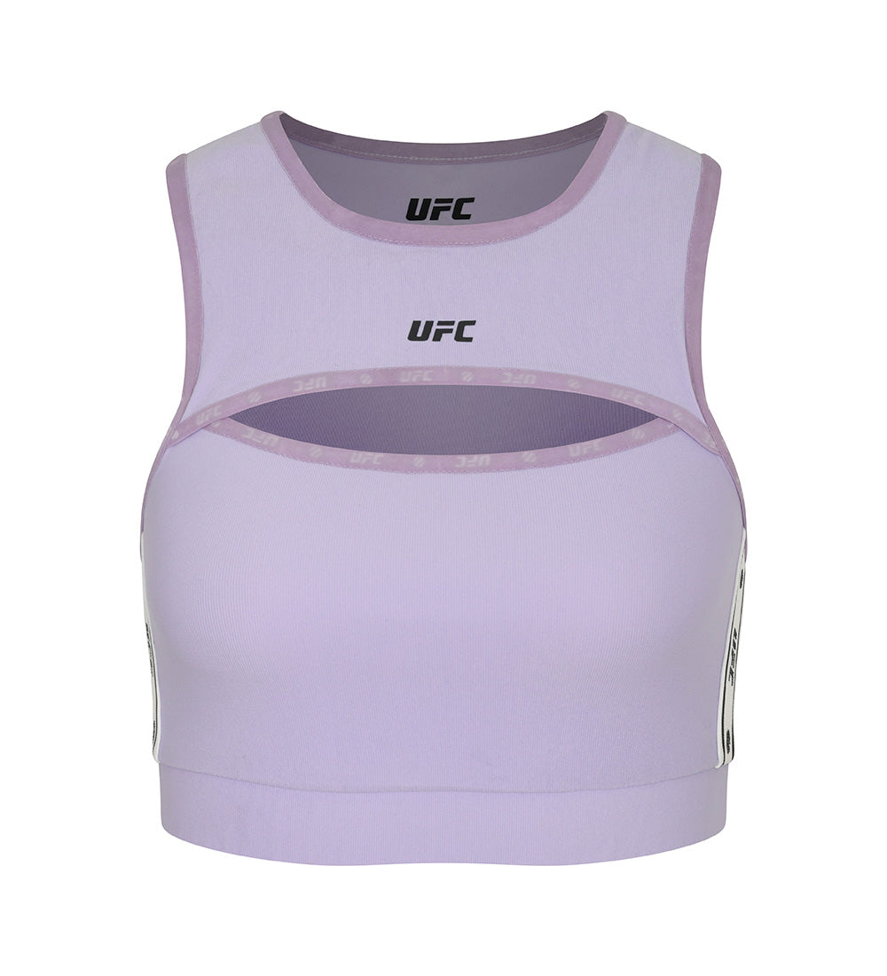 UFC Line Cropped Sleeveless Top, Purple
