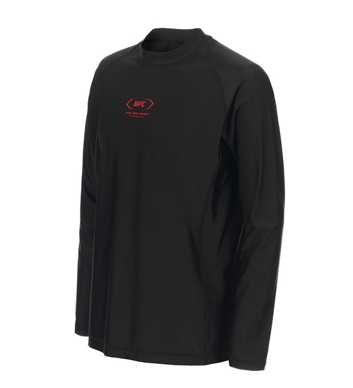 UFC Active Slim Fit Rash Guard, Black