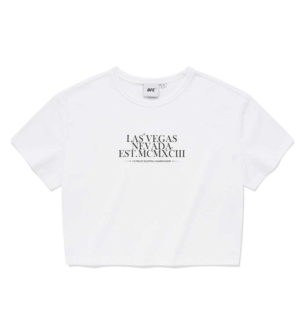 UFC Nevada Crop-Fit Short-Sleeve T-Shirt, Off-White