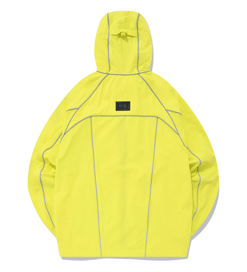 UFC Training Regular Fit Stretch Wind Jacket Neon Yellow