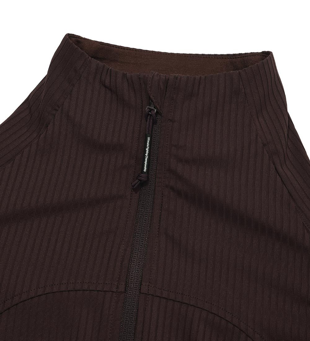 UFC Groove Slim-Fit Jacket (Ribbed) Dark Brown