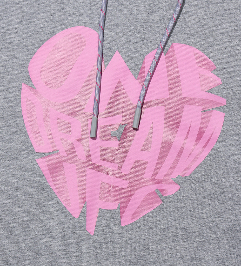 UFC Heart Relaxed Fit Hoodie, Gray