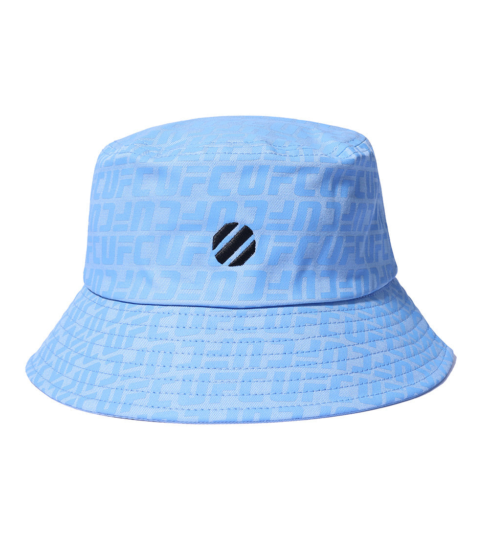 UFC Logo Monogram Bucket Hat, Sky Blue