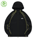 UFC Logo Monogram Relaxed-Fit Windbreaker Jacket, Black