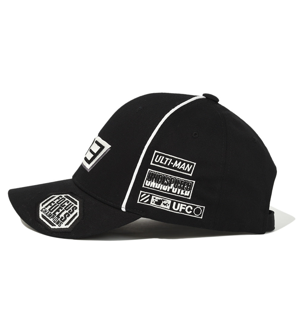 UFC Ultiman Racing Cap with Logo, Black
