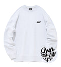 UFC Heart Relax Fit Crewneck Sweatshirt, White/Gray