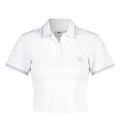 UFC Basic Slim Crop-Fit Pique T-Shirt, White
