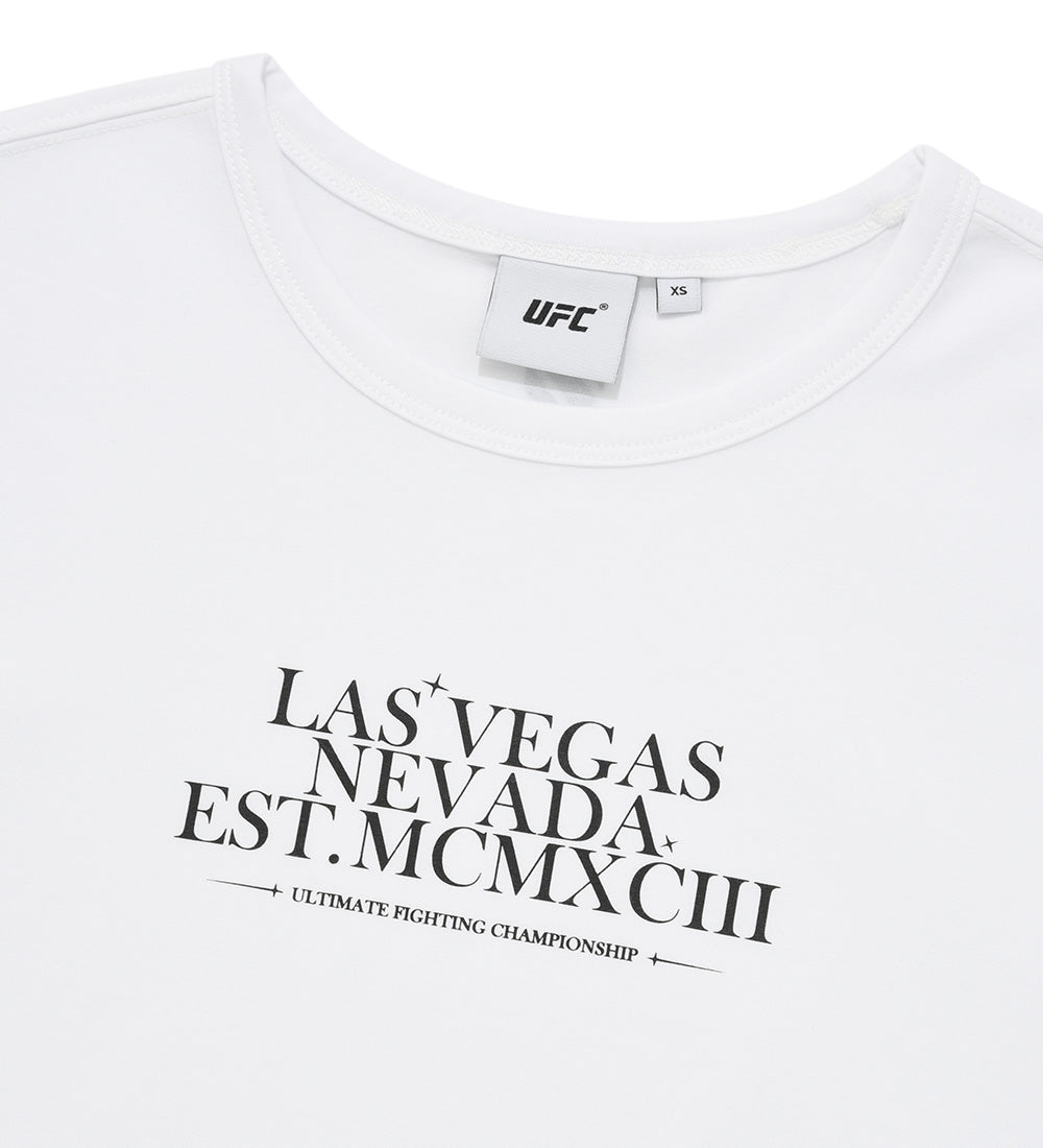 UFC Nevada Crop-Fit Short-Sleeve T-Shirt, Off-White