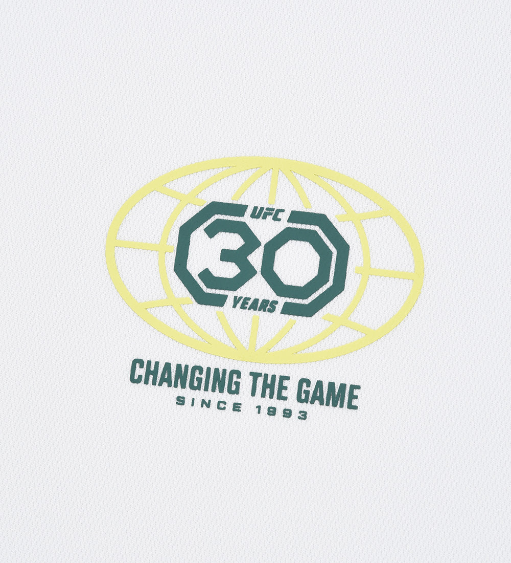 UFC 30th Anniversary "Changing the Game" Muscle Fit Short-Sleeve T-Shirt in Off-White