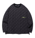 UFC Logo Monogram Oversized Woven Sweatshirt, Black