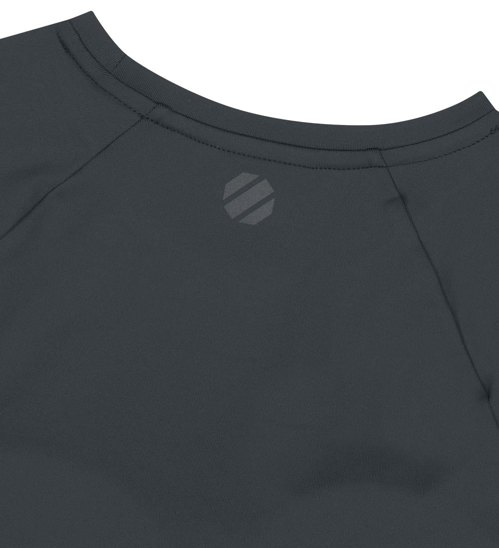 UFC Wave Slim Crop-Fit Short-Sleeve T-Shirt, Charcoal