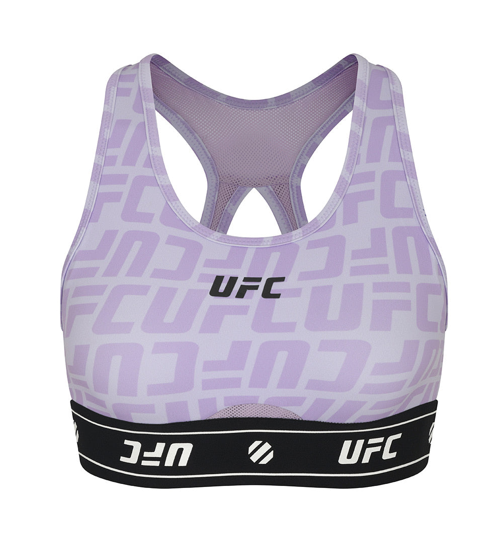 UFC Sports Top with Logo and Monogram, Light Purple