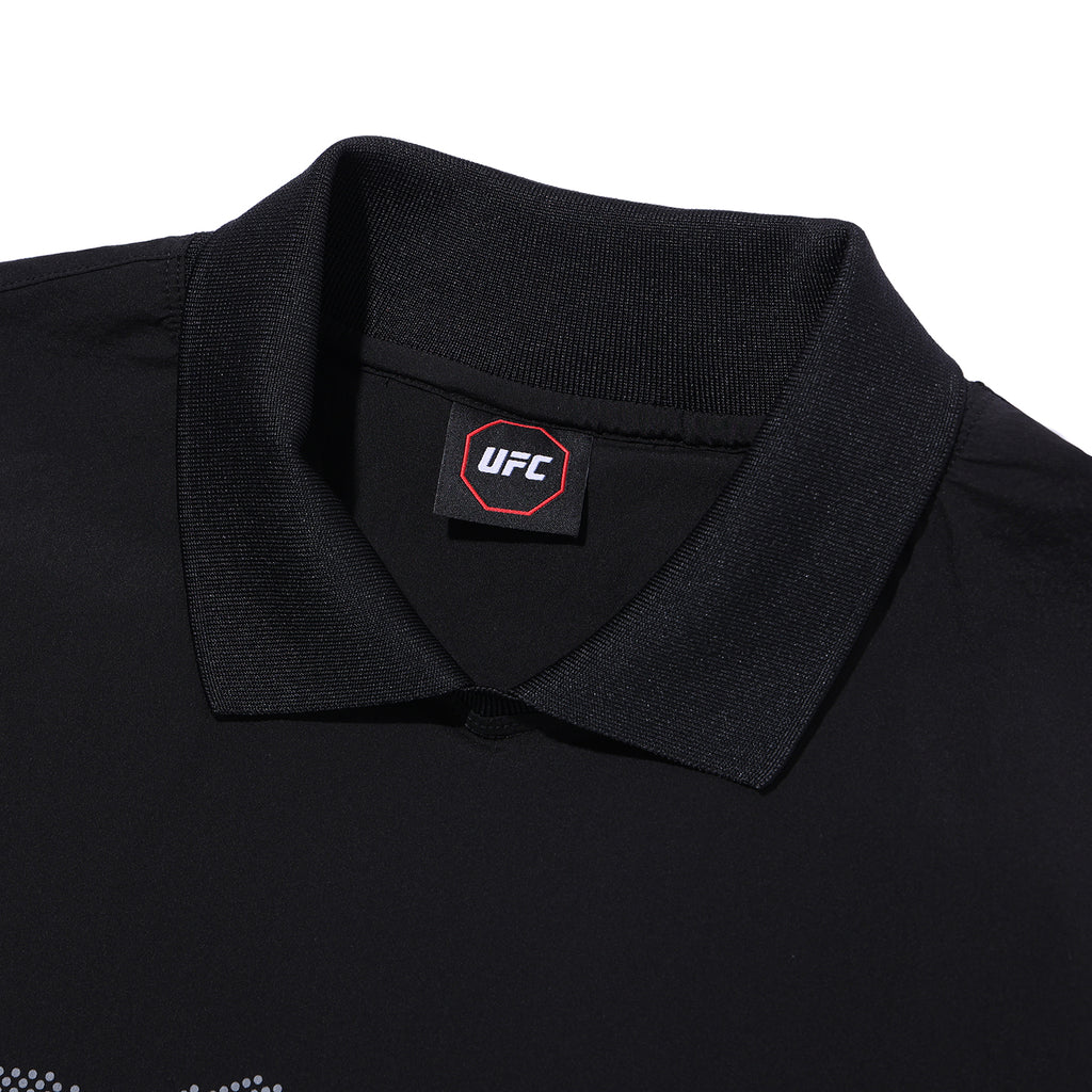 UFC UT Woven Polo Shirt, Black