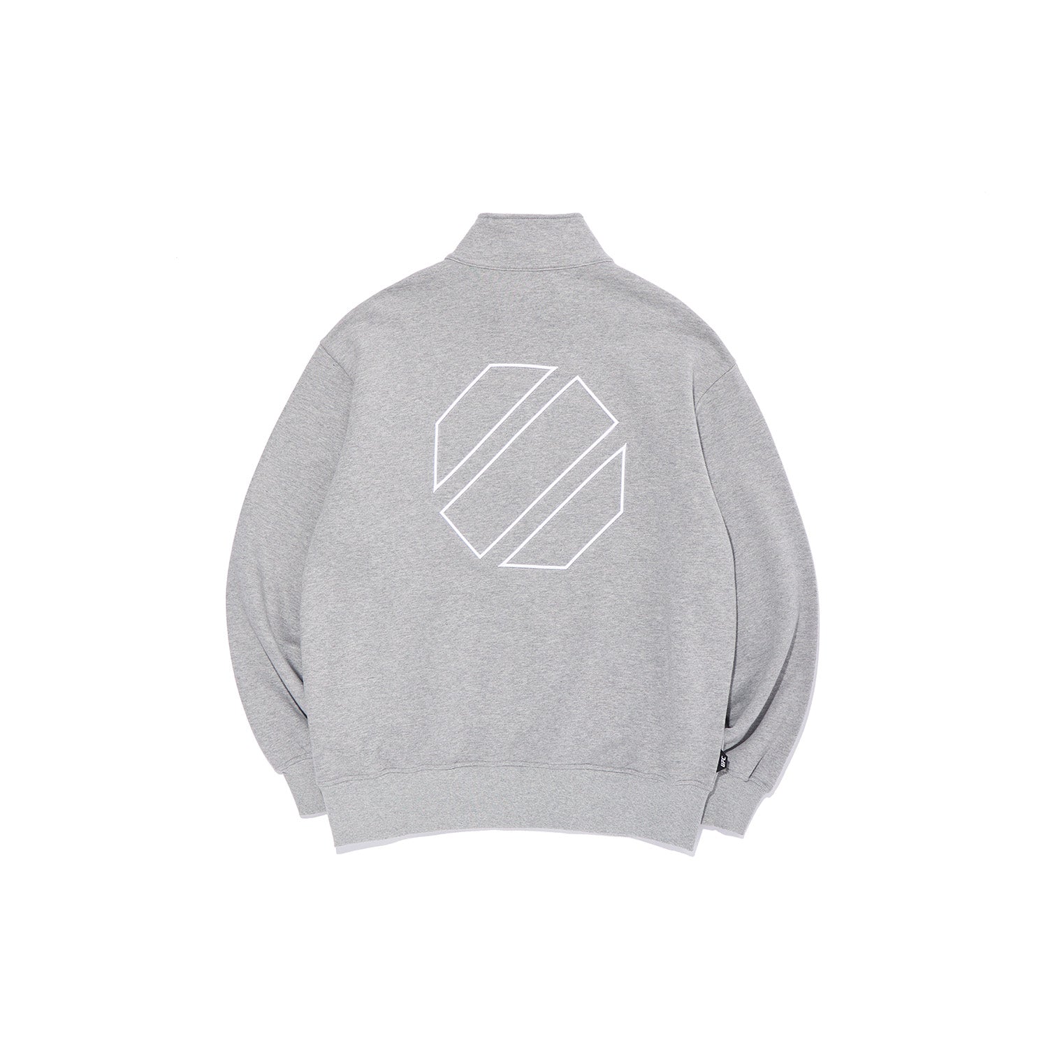 UFC 3-Stripe Half-Zip Sweatshirt, Melange Gray