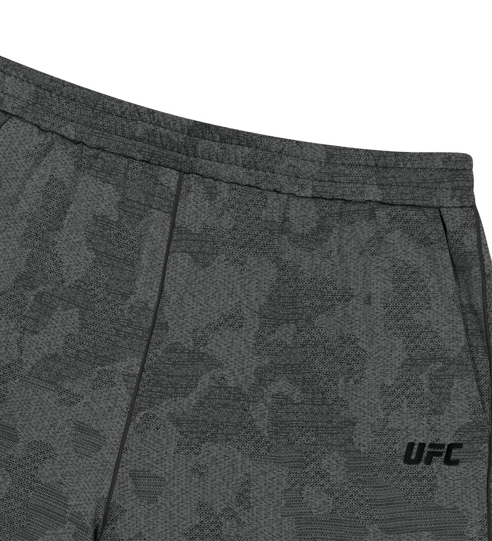 UFC Camouflage Loose-Fit Shorts, 7 inches, Charcoal Gray