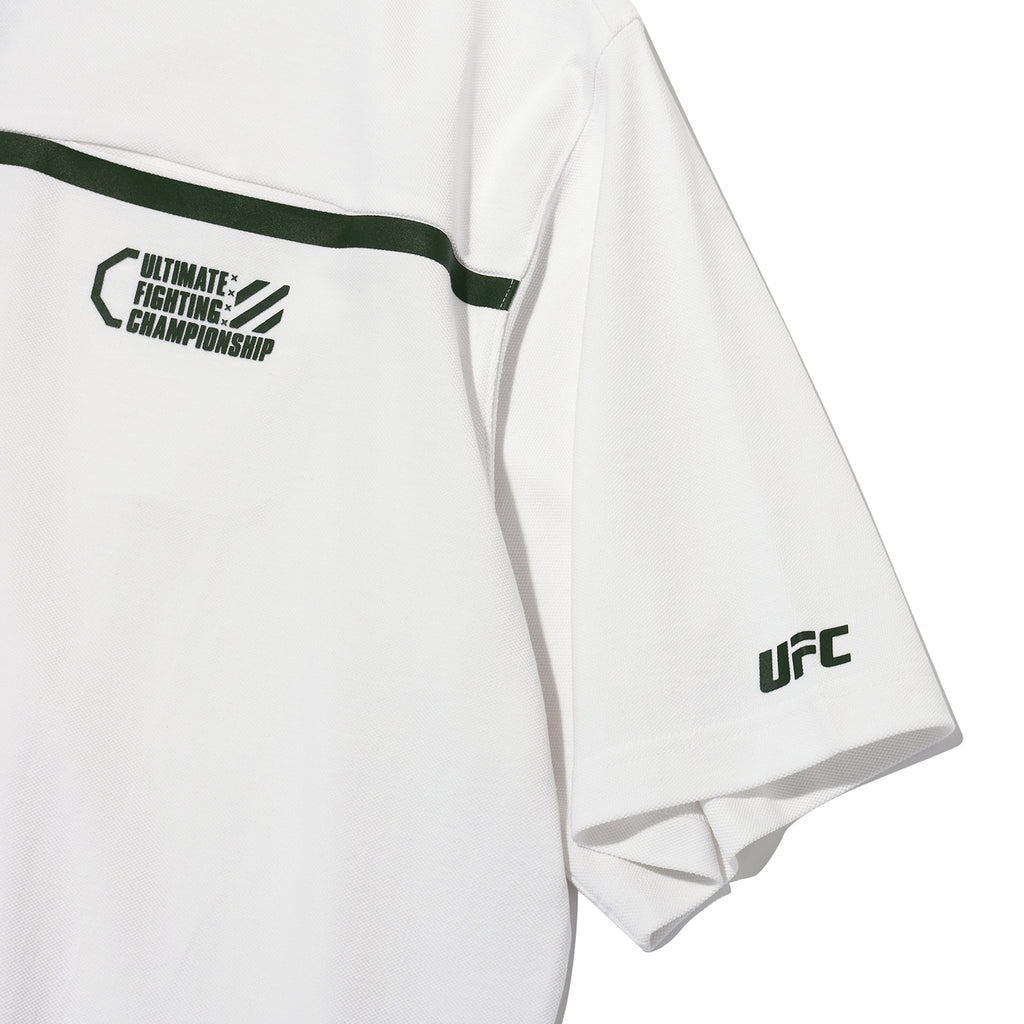 UFC UT Polo Shirt with Octagon, White