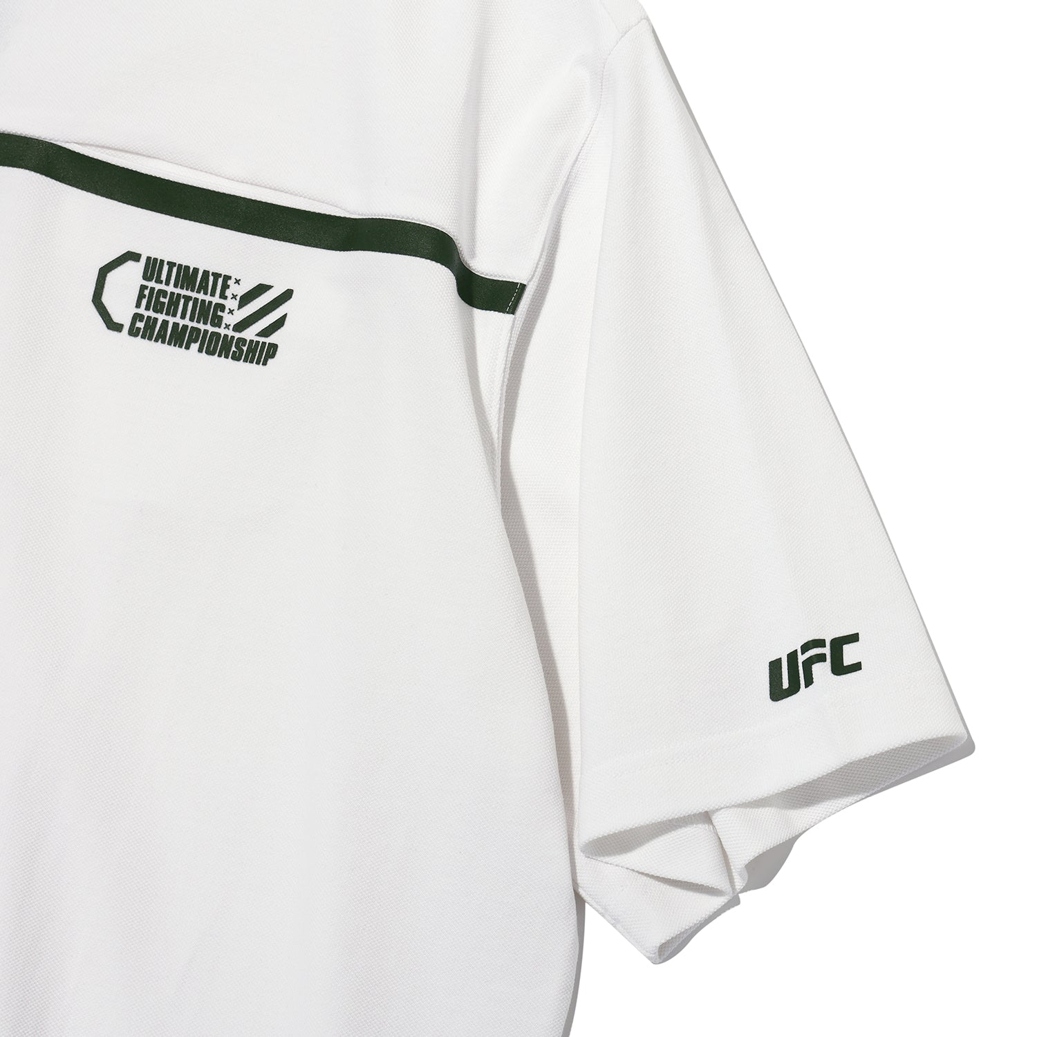 UFC UT Polo Shirt with Octagon, White