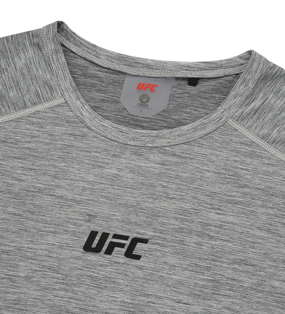 UFC Pro Muscle Fit Long-Sleeve T-Shirt, Melange Gray