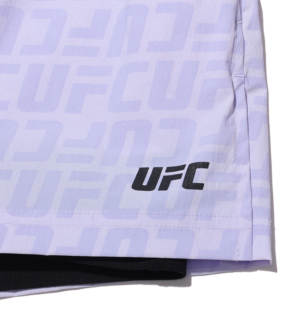 UFC Shorts with Monogrammed Logo, Lavender