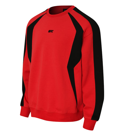 UFC Blaze Relaxed Fit Crewneck Sweatshirt, Red