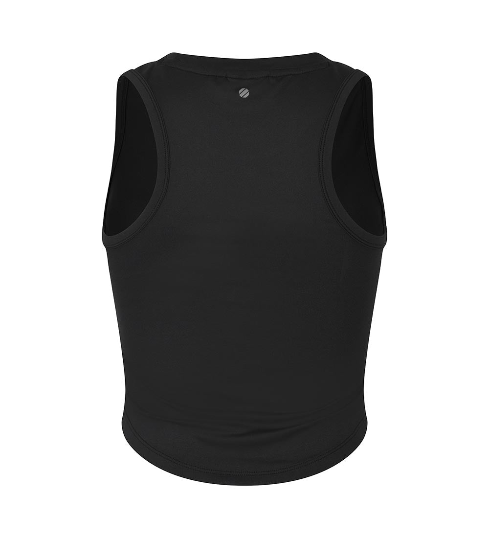 UFC Groove Slim Cropped Sleeveless Top, Black