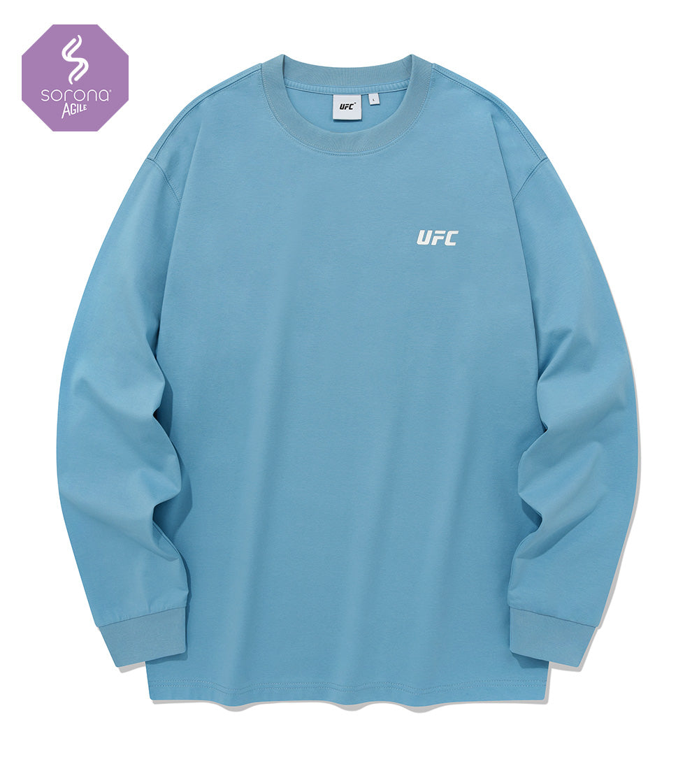 UFC Sorona Relaxed-Fit Long-Sleeve T-Shirt, Light Blue