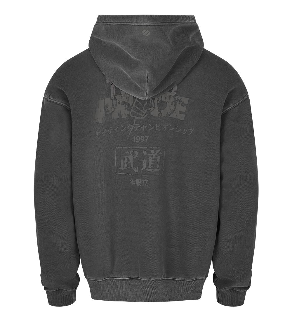 UFC Pride Relaxed Fit Dyed Hoodie, Charcoal