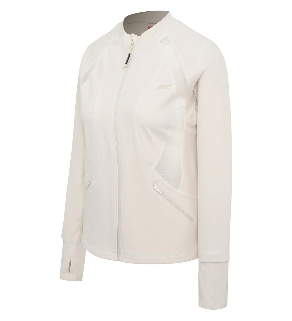 UFC Women's Slim-Fit Jacket, Light Beige