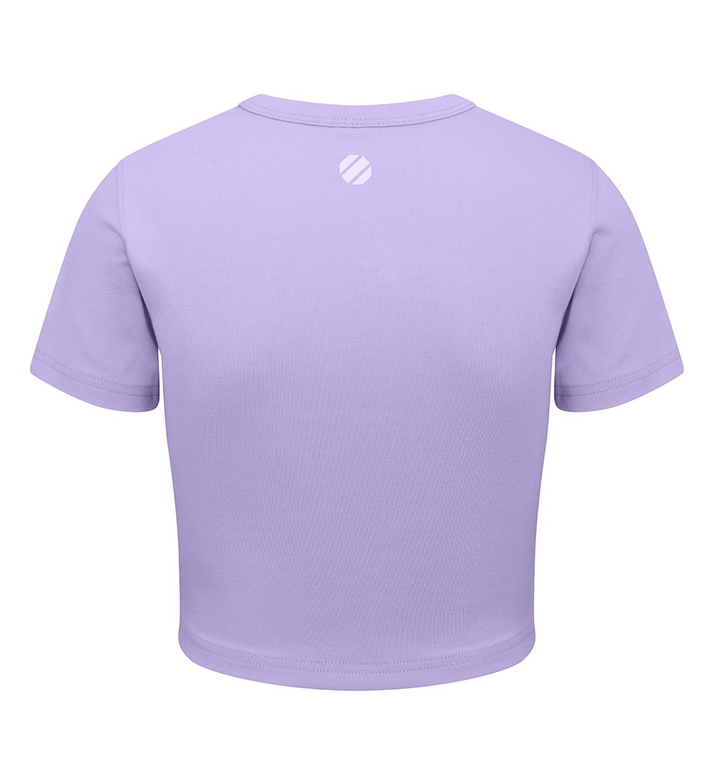 UFC Women's Physical Crop-Fit Short-Sleeve T-Shirt, Light Violet