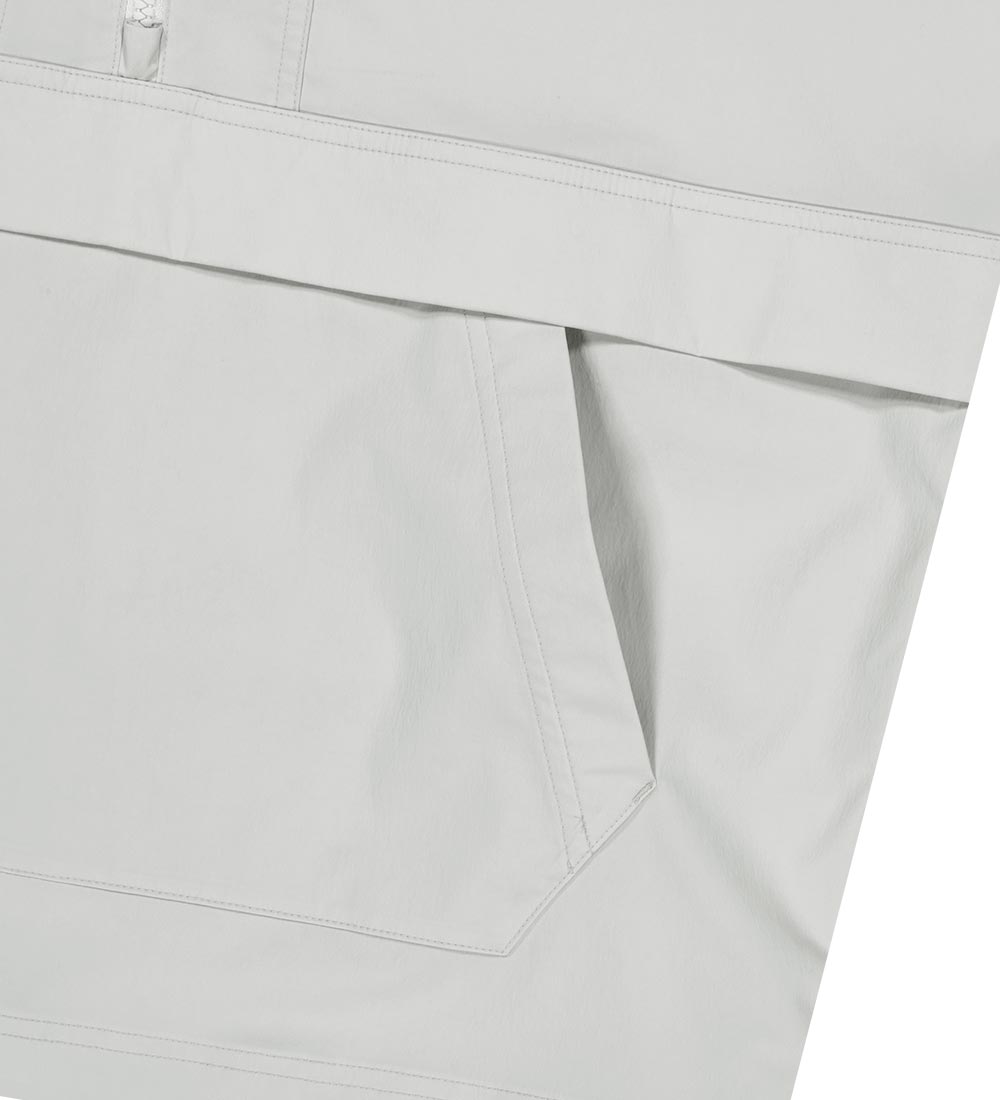 UFC Basic Short-Sleeved Anorak Jacket, Relaxed Fit, Light Gray