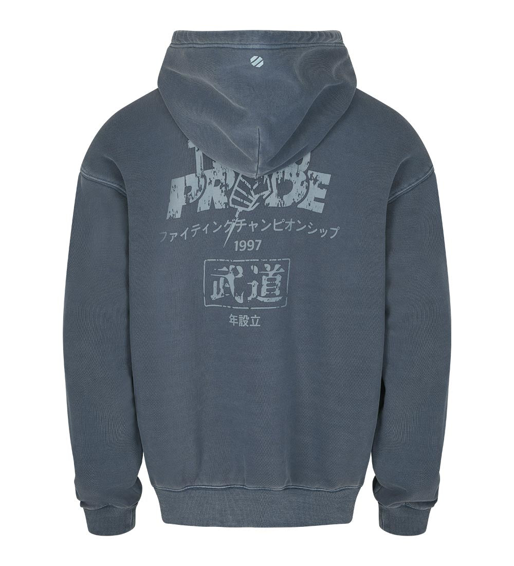 UFC Pride Relaxed Fit Dyed Hoodie, Dark Blue