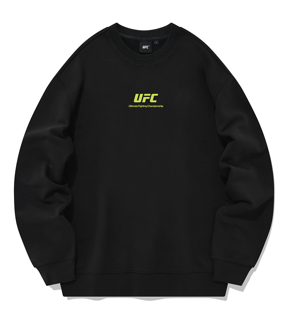 UFC Logo Monogram Relaxed-Fit Sweatshirt, Black