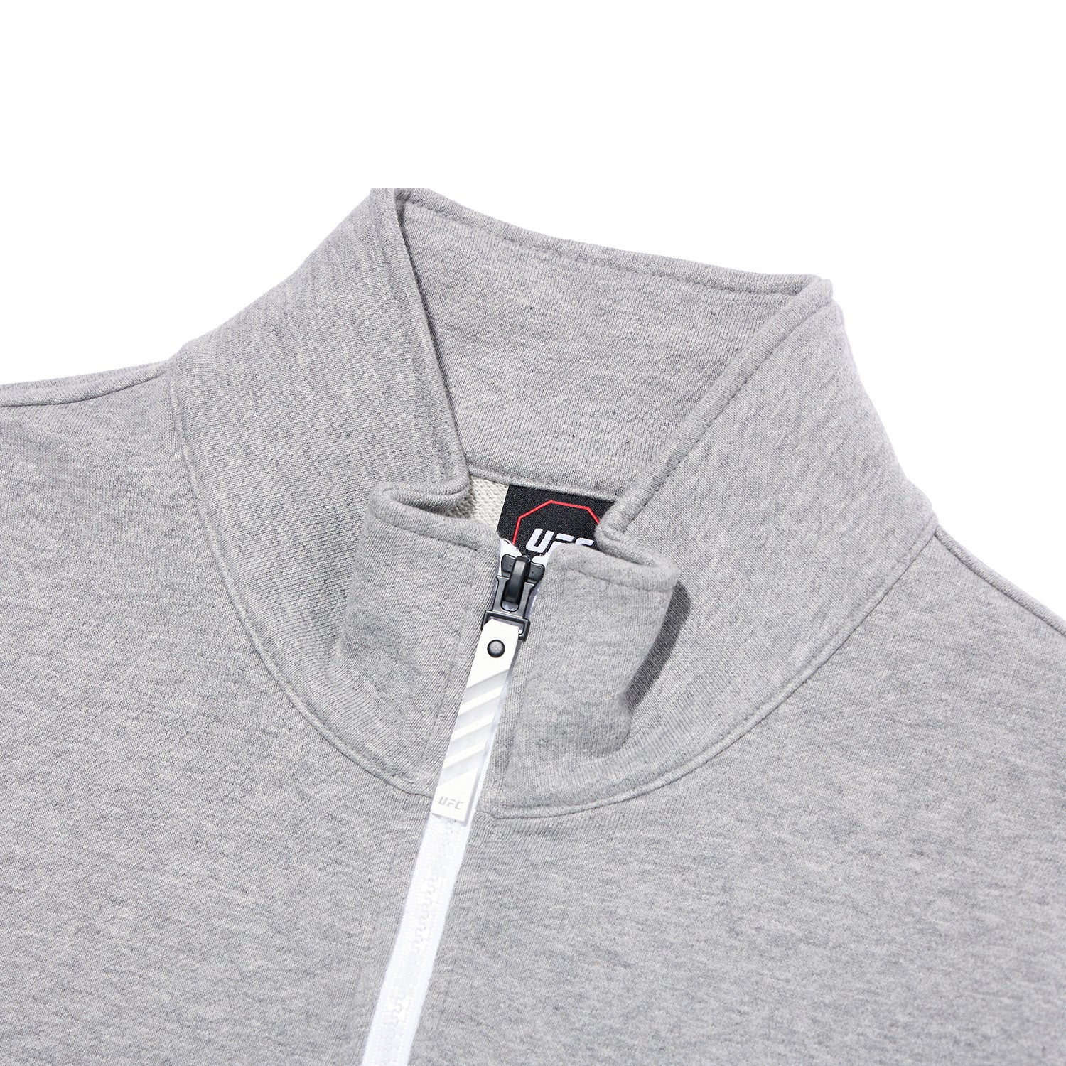 UFC 3-Stripe Half-Zip Sweatshirt, Melange Gray