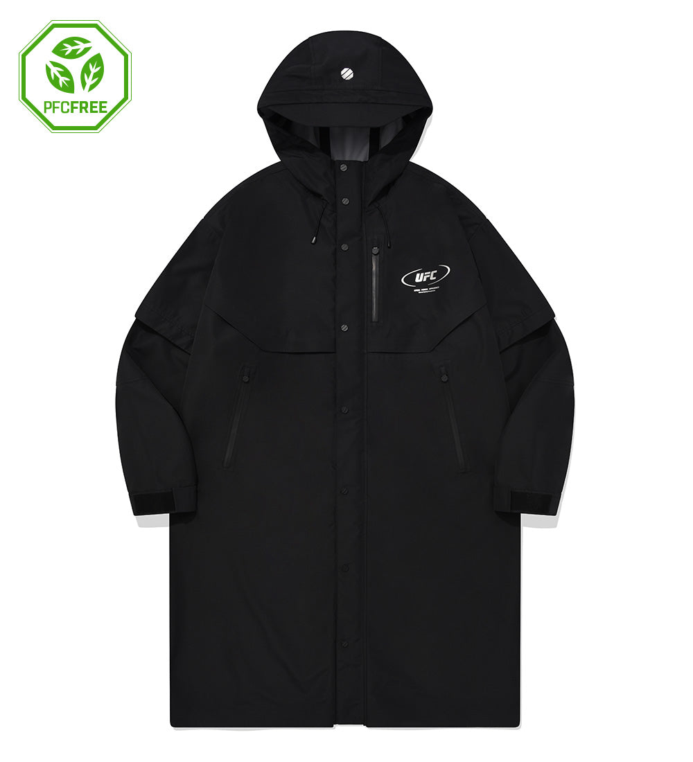 UFC Shadow Oversized Long Jacket, Black