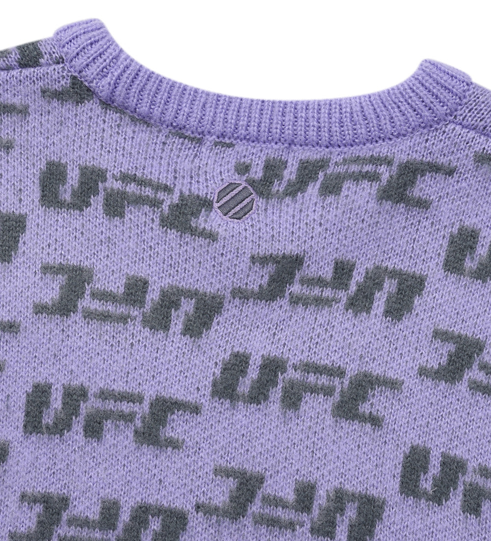 UFC Monogram Relaxed-Fit Sweater, Light Violet