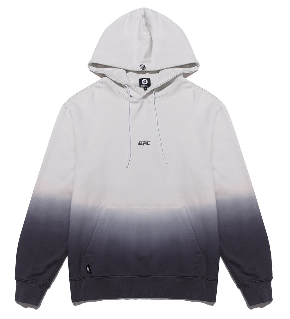 UFC Relaxed Fit Gradient-Dyed Hooded T-Shirt, Gray