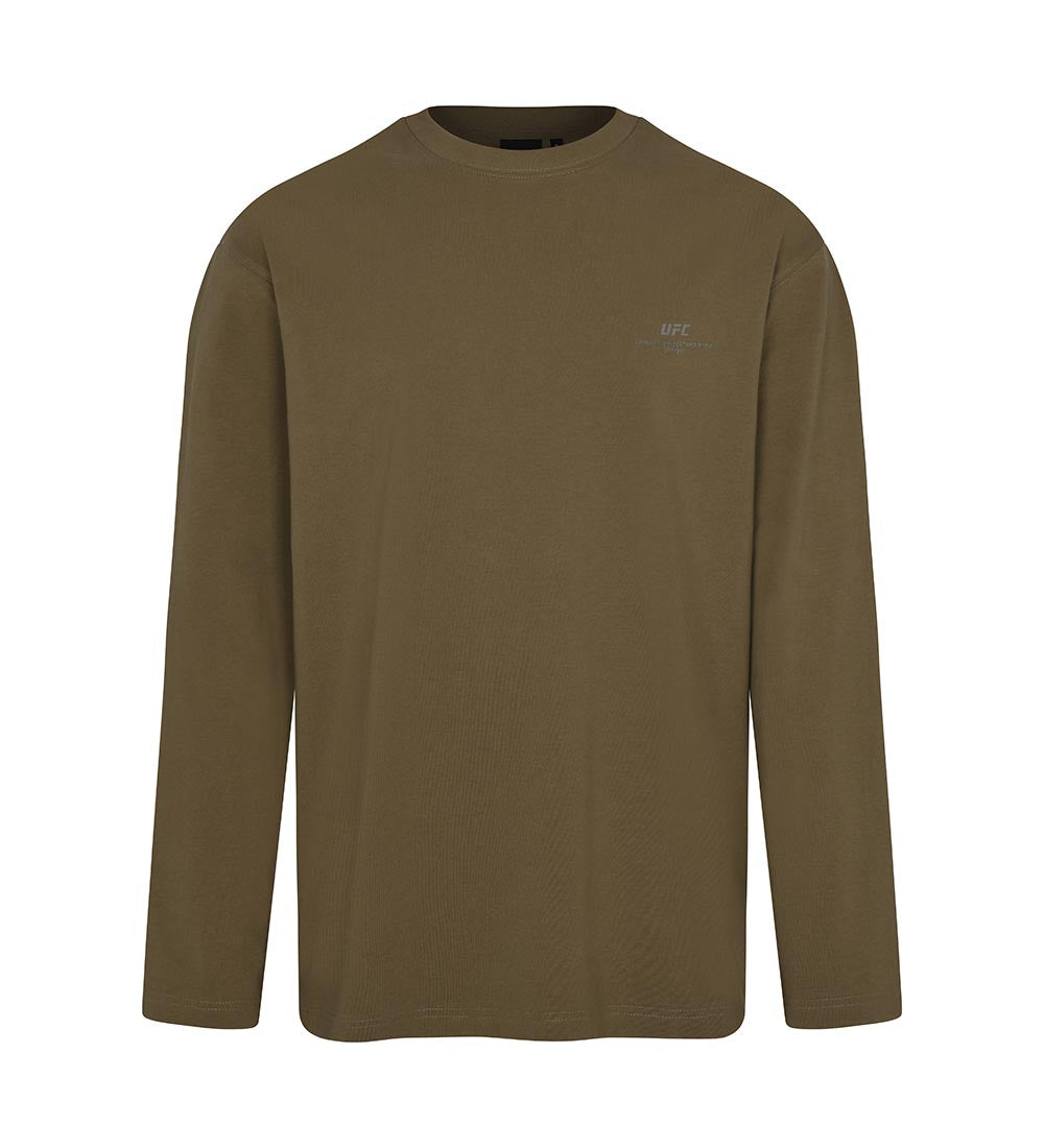 UFC Sorona Relaxed Fit Long-Sleeve T-Shirt, Brown